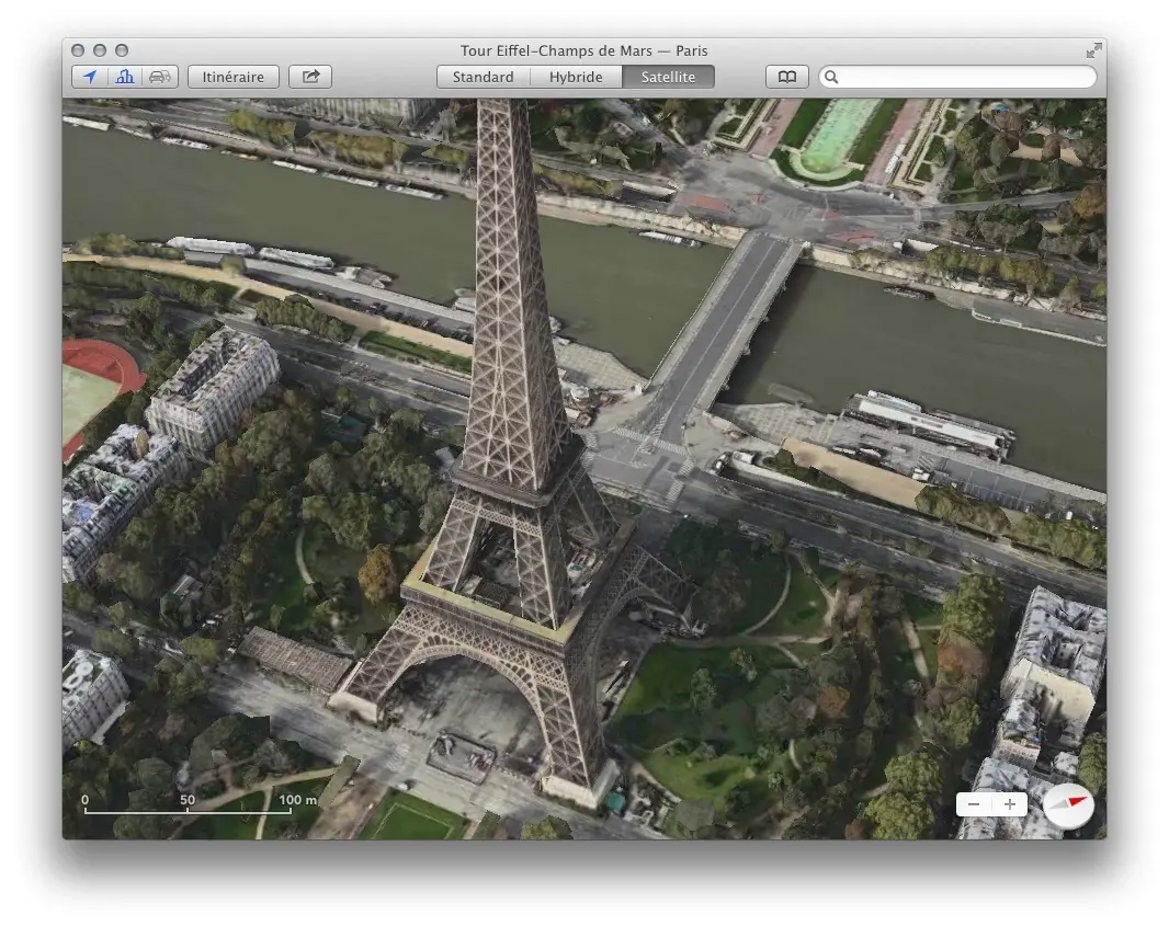 Astuce : afficher l'échelle dans "Plans" sous OS X