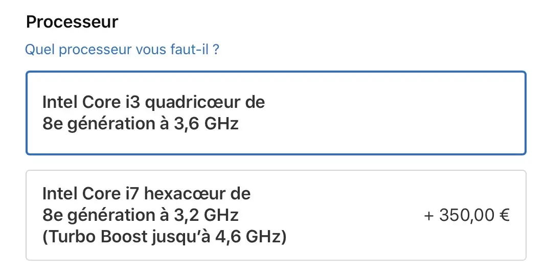 Mac mini 2018 : un choix de CPU "étrange" et un quadri-coeur bridé