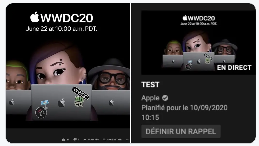 Keynote iPhone 12 le 10 septembre ? Apple a posté (et supprimé) une vidéo YouTube