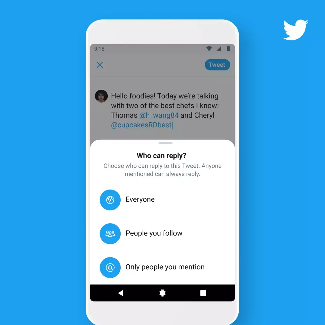 Twitter teste de nouvelles options de conversations (accès limité aux tweets)