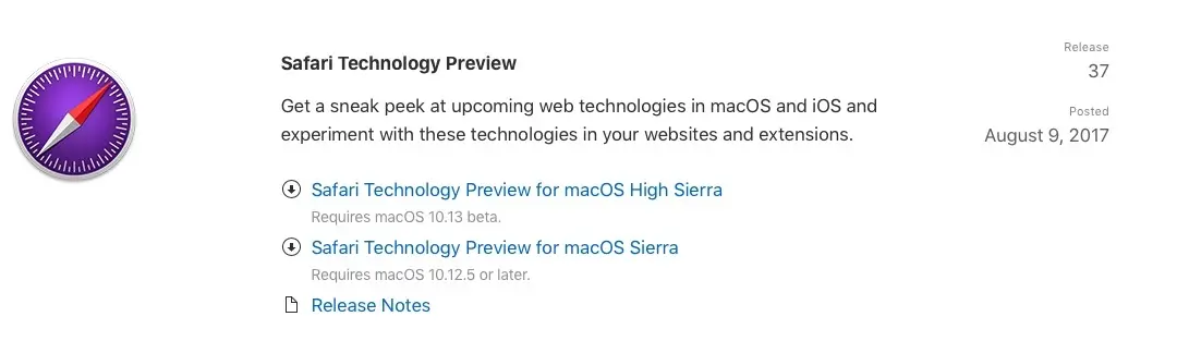 Safari Technology Preview 37