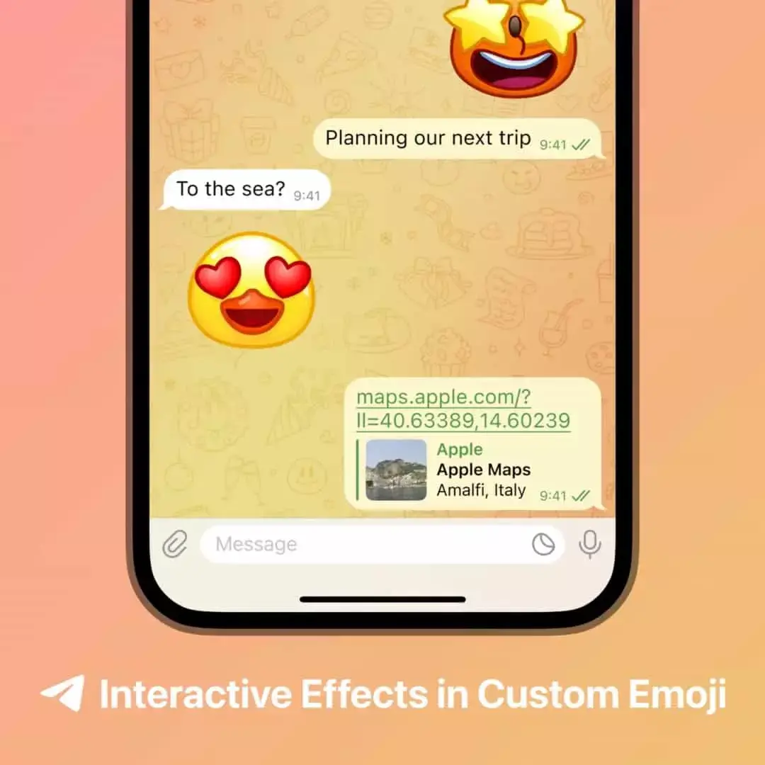 Telegram propose des emojis animés et la possibilité d'offrir la version Premium