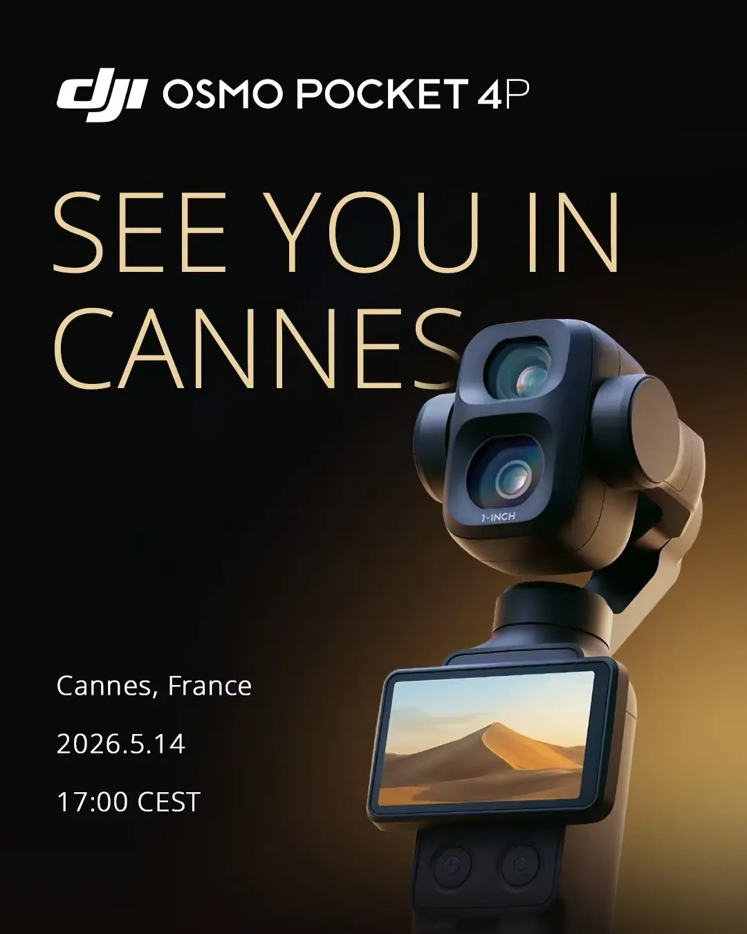 DJI d&eacute;voile l'Osmo Pocket 4P &agrave; Cannes