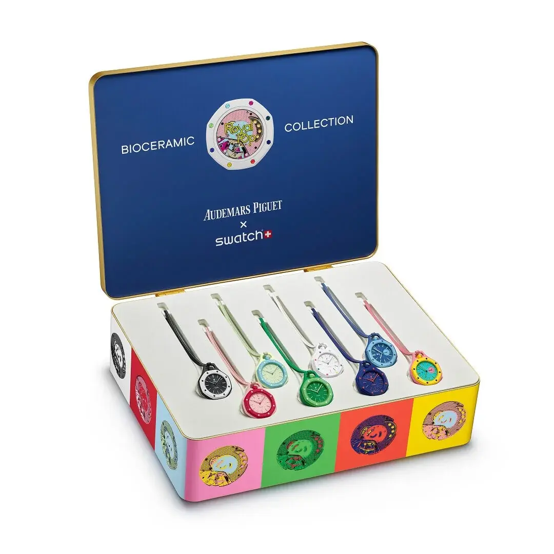 Files d&rsquo;attente, chaos et sp&eacute;culation&nbsp;: la folle sortie des Swatch Royal Pop / Audemars Piguet