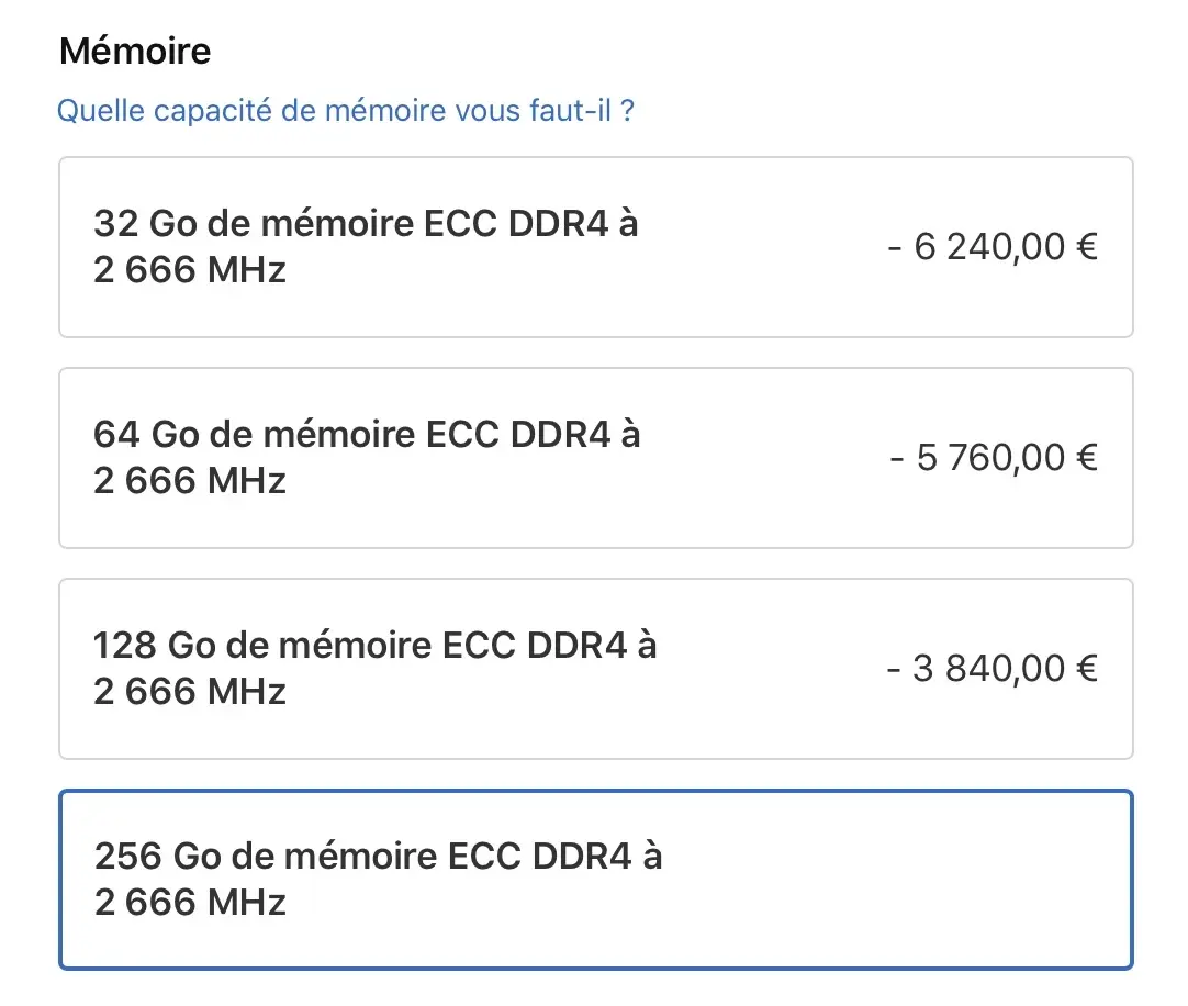 iMac Pro : 256 Go de RAM en option à 6240€ et Radeon Pro Vega 64X