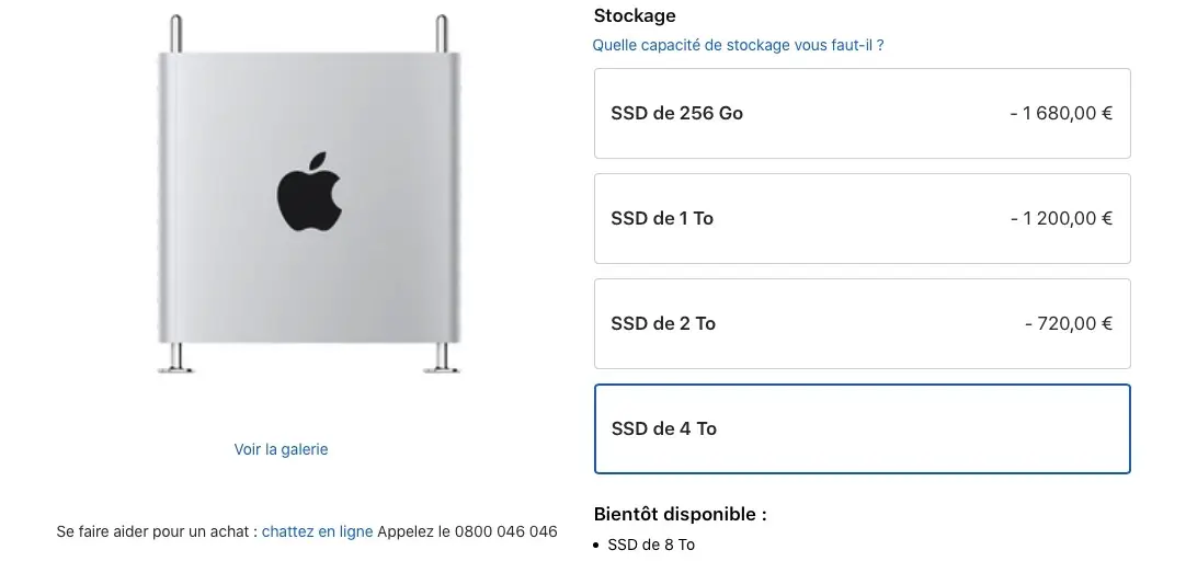 Le Mac Pro est disponible à partir de 6499€ (et jusqu'à 62 000€ !)