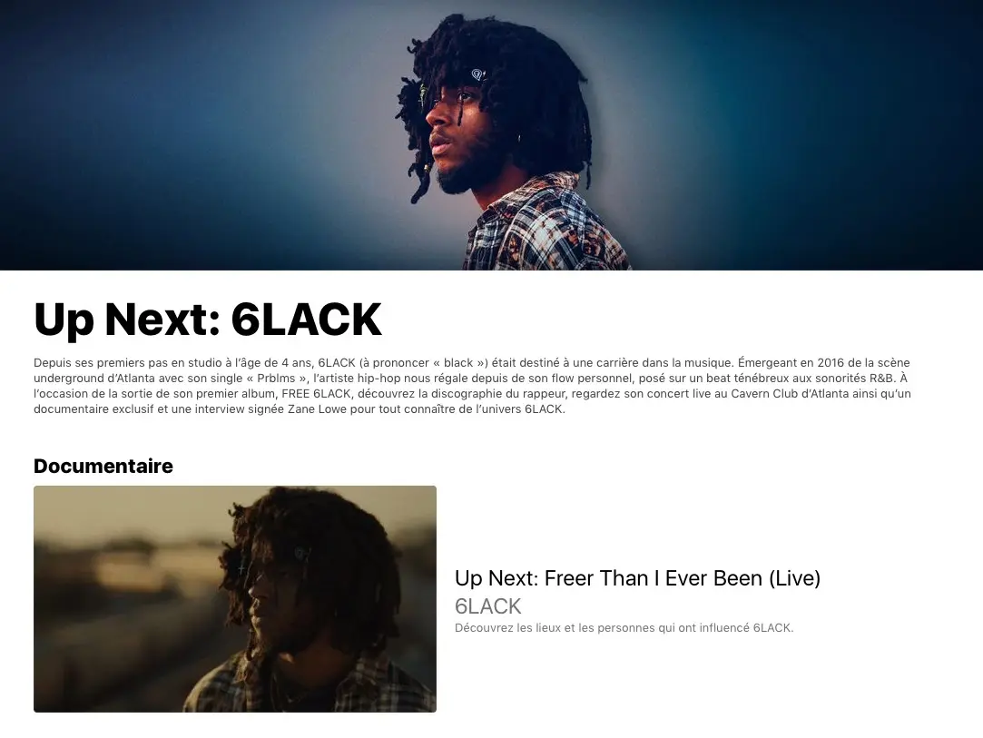 Apple Music assure la promo de nouveaux artistes avec "Up Next"