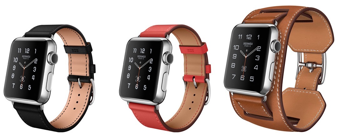 Les Apple Watch Hermès disponible en octobre avec plusieurs versions du bracelet en cuir