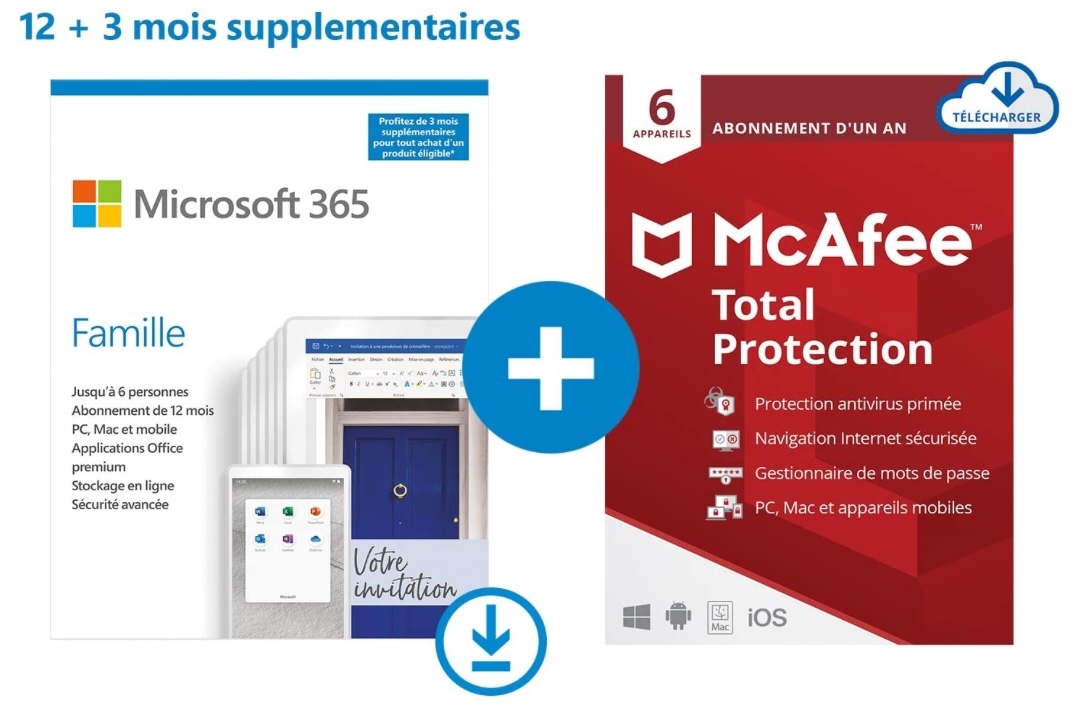 Promos : 15 mois de Microsoft 365 Famille + McAfee à 67€, multiprise HomeKit à 37€