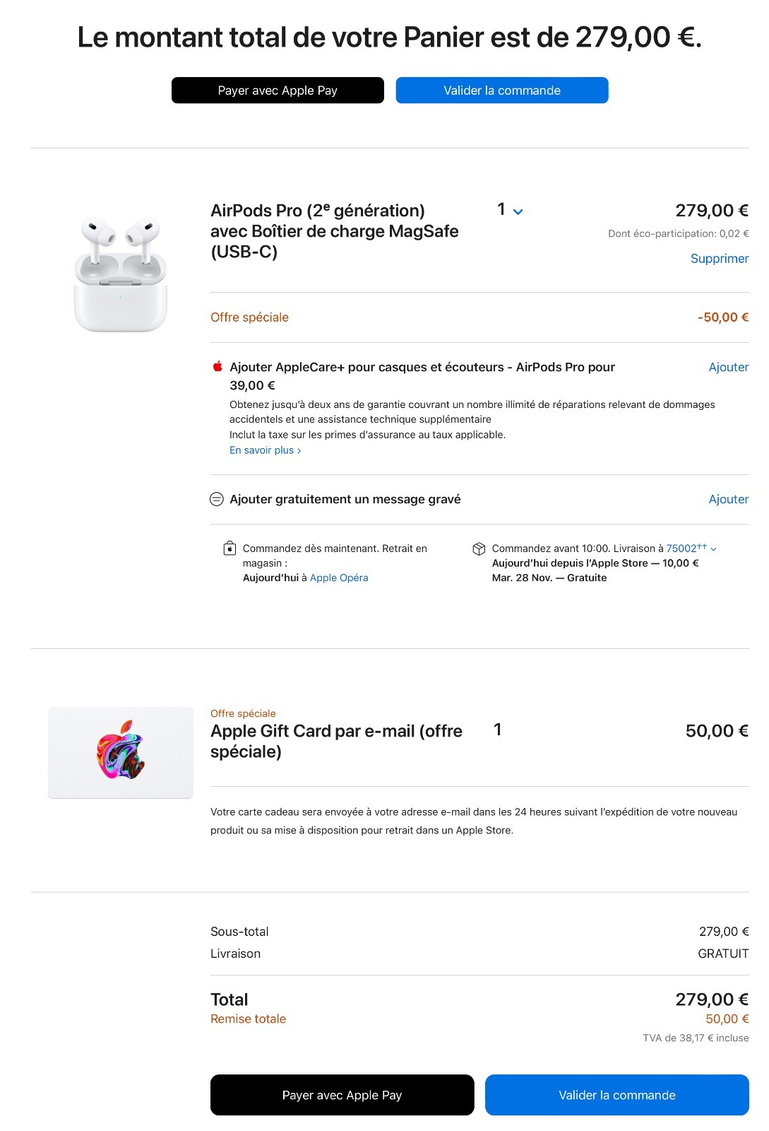 Le "Black Friday" chez Apple, c'est parti pour les cartes cadeaux !