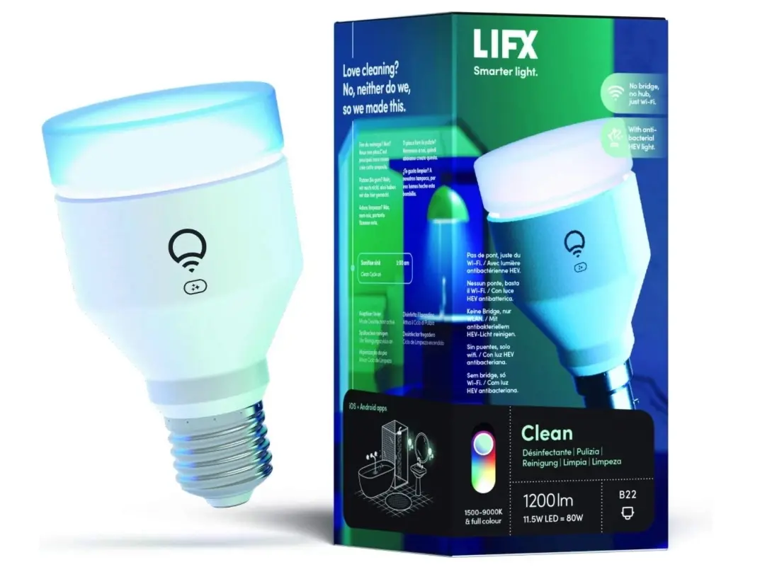 Une ampoule compatible HomeKit à 79€ diffusant de la lumière antibactérienne chez Lifx