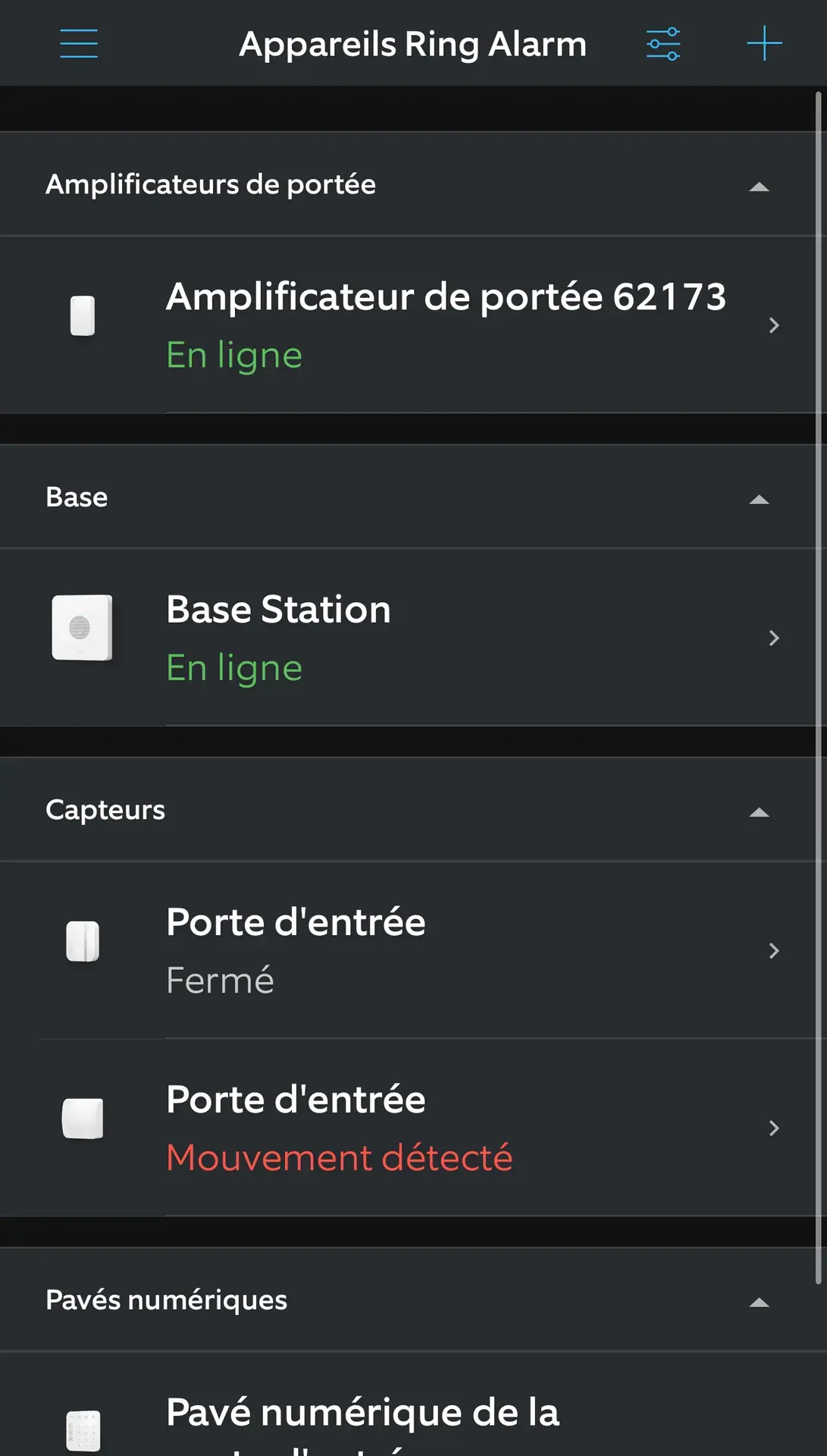 Pas d'HomeKit, mais une application simple et sans fioritures