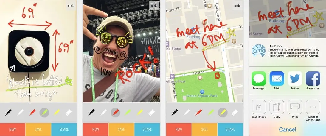 SnapPen, pour annoter vos photos, gratuit pour iPhone