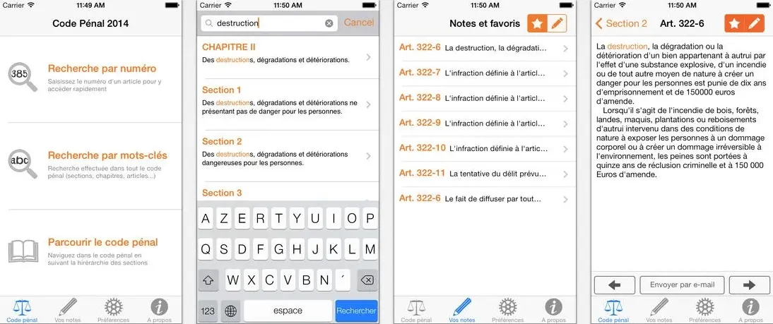 Spécial juriste : le Code Civil et le Code Pénal sont gratuits pour iPhone !