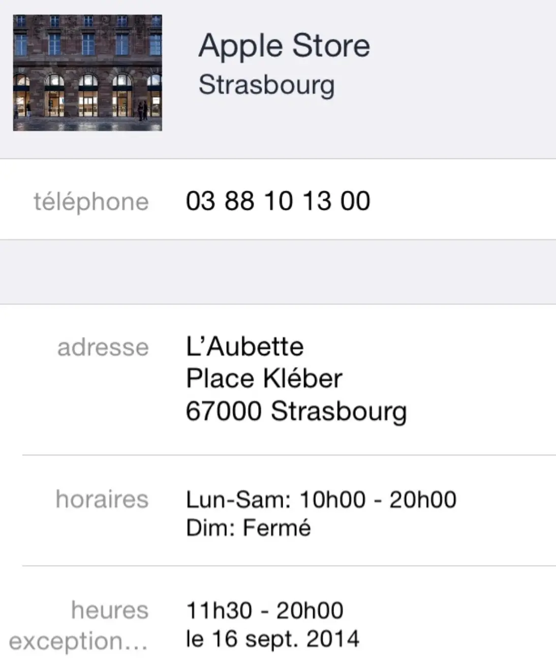 iPhone 6 : certains Apple Store français modifient leurs horaires les 15 & 16 septembre