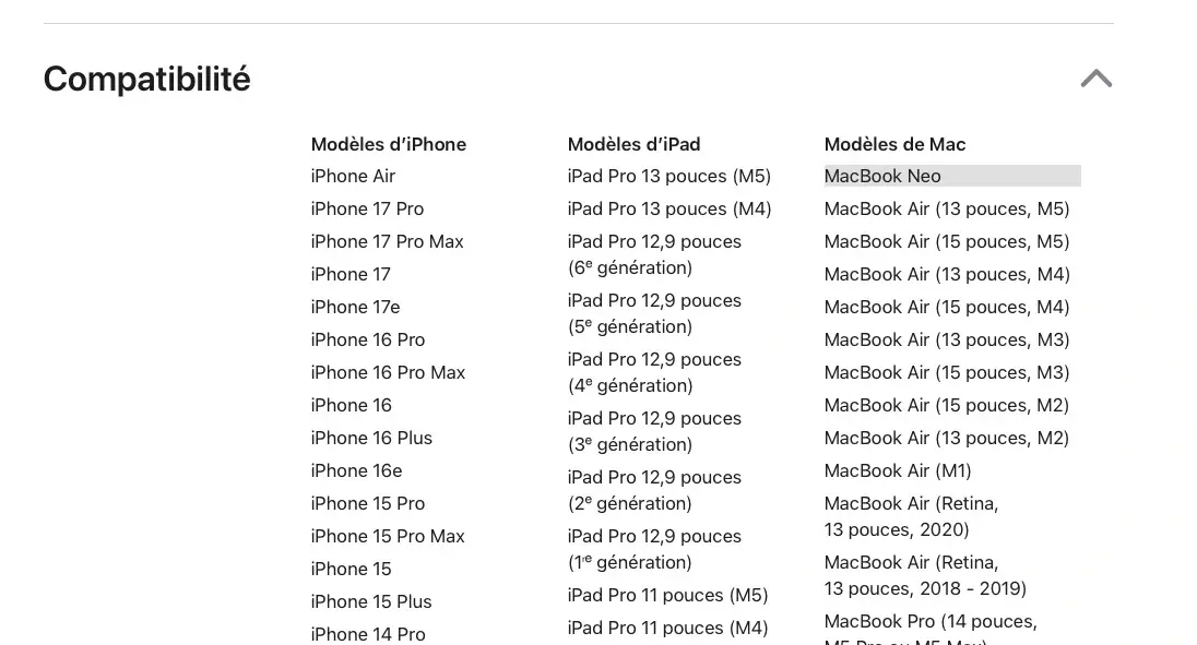 La Super Chiffonnette d&rsquo;Apple est compatible avec le MacBook Neo&nbsp;! (Et en promo)