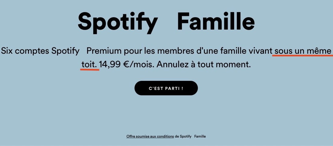 Spotify tente d'endiguer le partage de compte illégal en localisant les abonnés