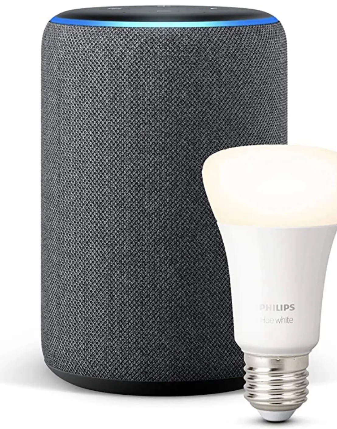 Bon plan : une enceinte Echo Plus (2ème gen) + Ampoule Philips Hue à 79€ (vs 149€)