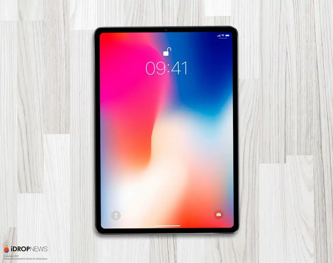 Concept : un avant-goût de l'iPad Pro 2018, avec écran quasi-bord-à-bord et Face ID