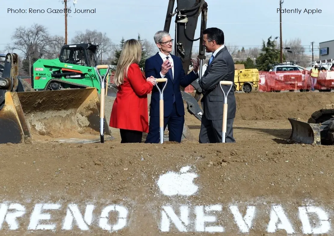 L’image du jour : Tim Cook donne un p’tit coup de pelle à Reno ! (en costume, c’est mieux)