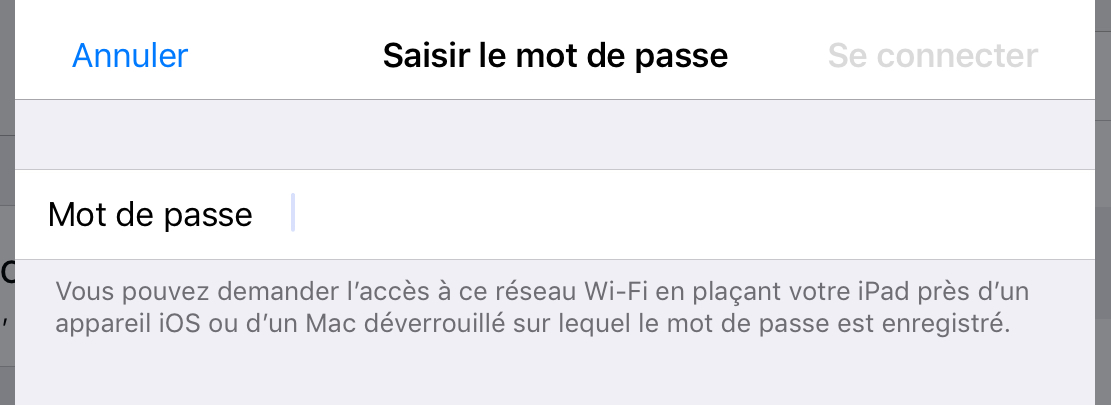 Avec iOS 11, le partage des codes d'accès Wifi devient un jeu d'enfant !