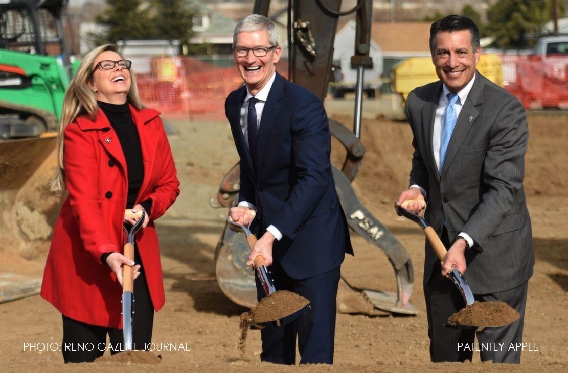 L’image du jour : Tim Cook donne un p’tit coup de pelle à Reno ! (en costume, c’est mieux)