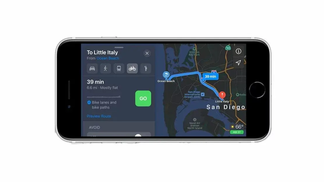 Apple Maps enrichit les informations sur les pistes cyclables