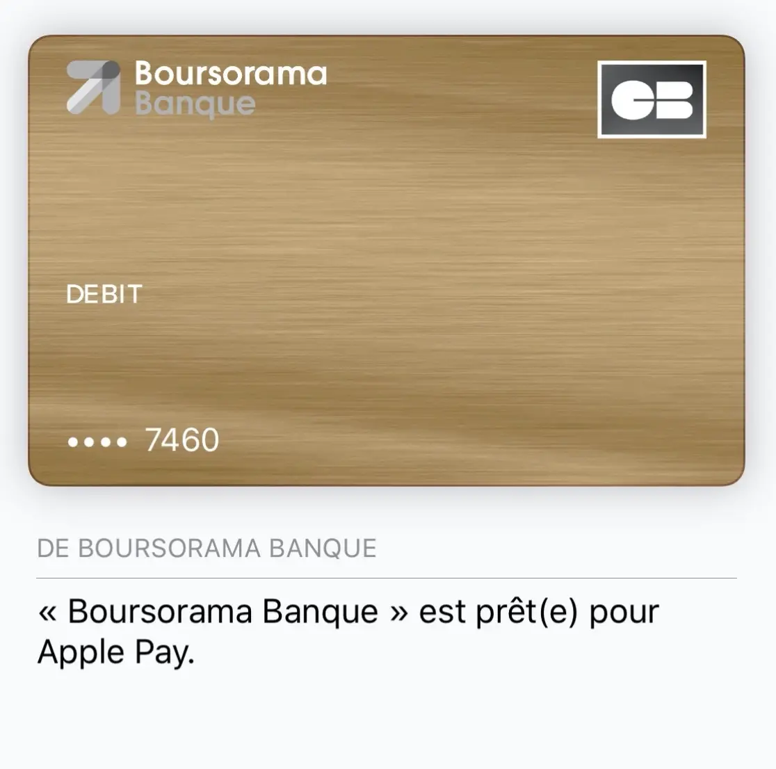 Boursorama active enfin Apple Pay !