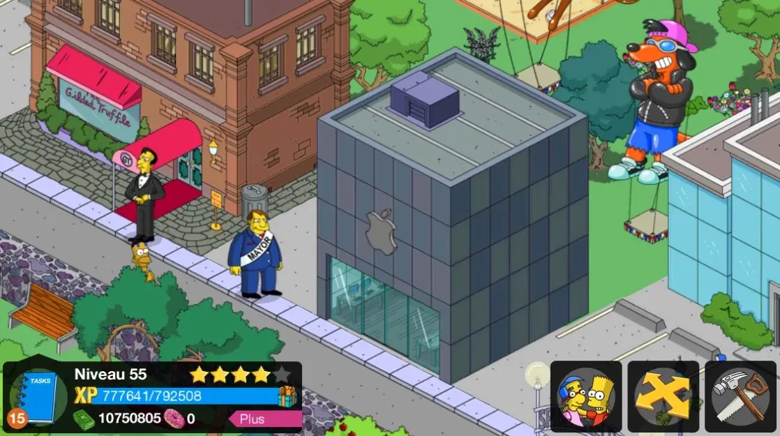 Insolite : les Simpson ont un "Campus 2" à Springfield sur iOS