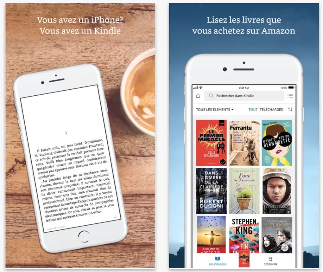 Amazon repense l'interface de son application Kindle