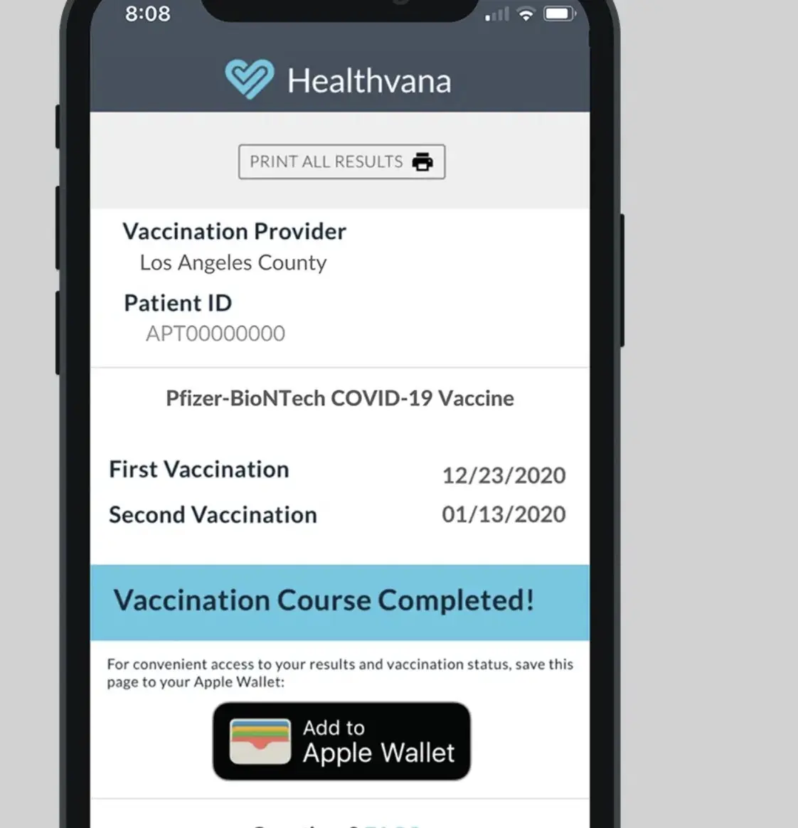 Apple : pas certificat vaccinal COVID-19 sans app officielle