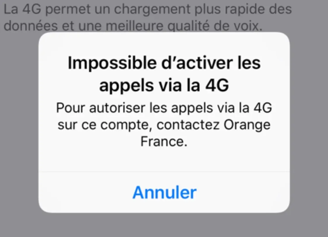 Orange rencontre des problèmes avec les appels Wi-Fi et 4G sur les iPhone XS/XS Max