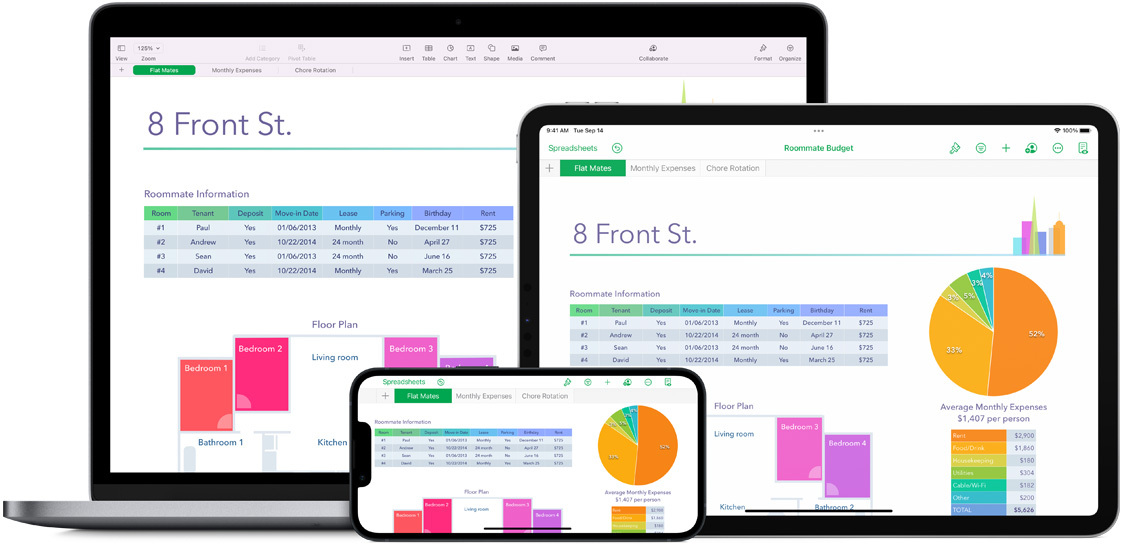 Pages, Numbers et Keynotes (MàJ) Stage Manager, partage collaboratif