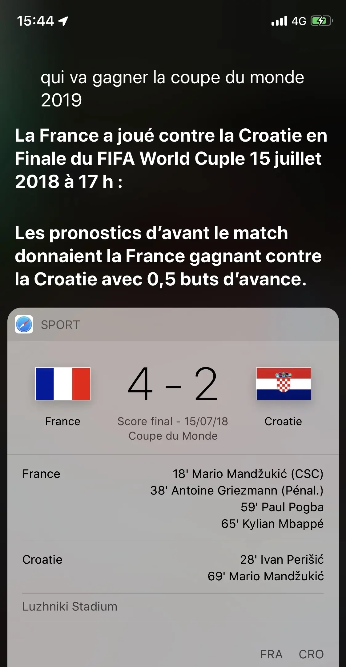 Siri n’est pas vraiment fan de foot féminin ! (Comment ça sexiste ?)