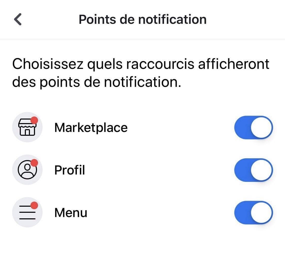 Bientôt la fin des petits points rouges dans l’app Facebook ?