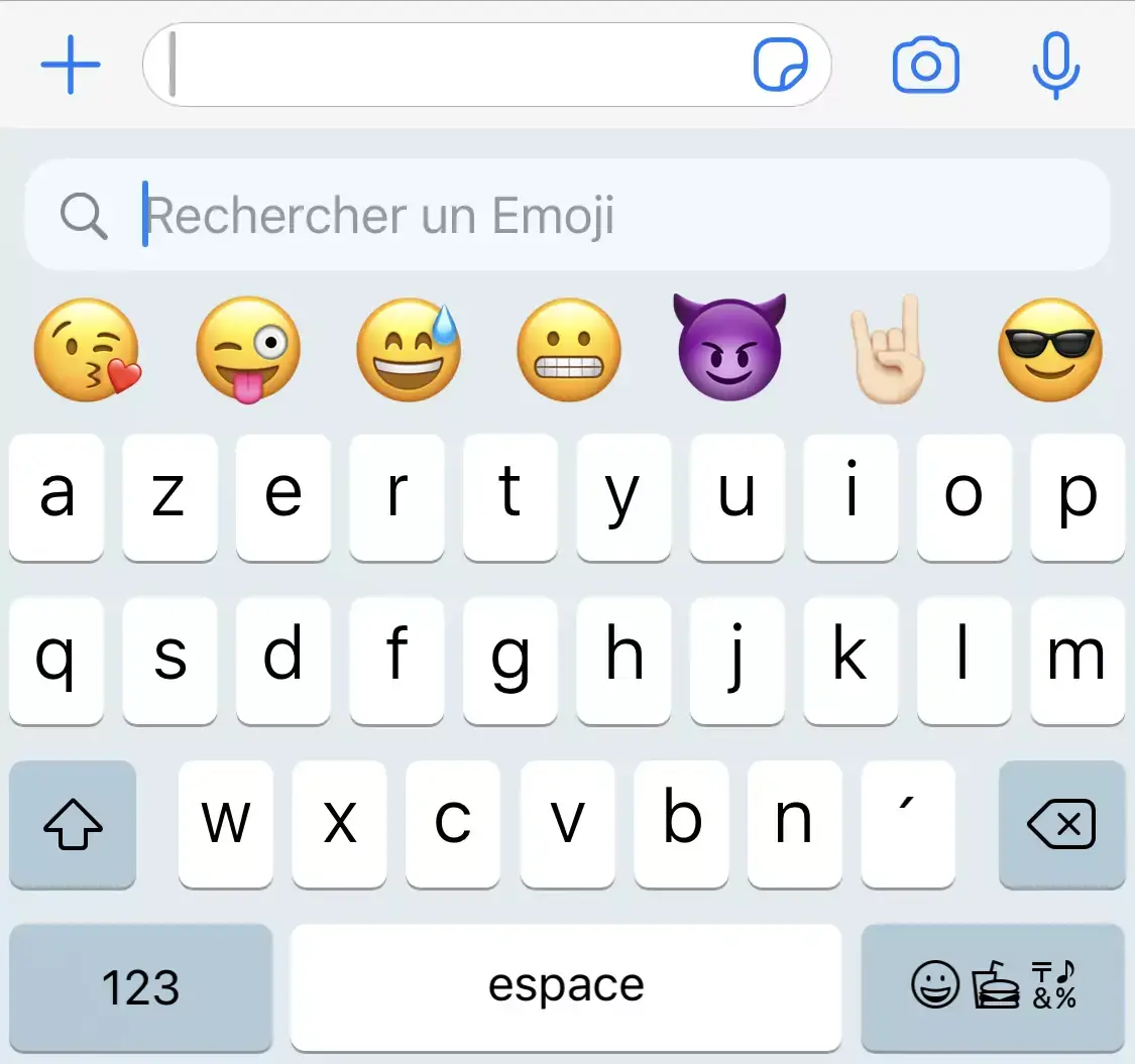 iOS 14 recherche les émojis !