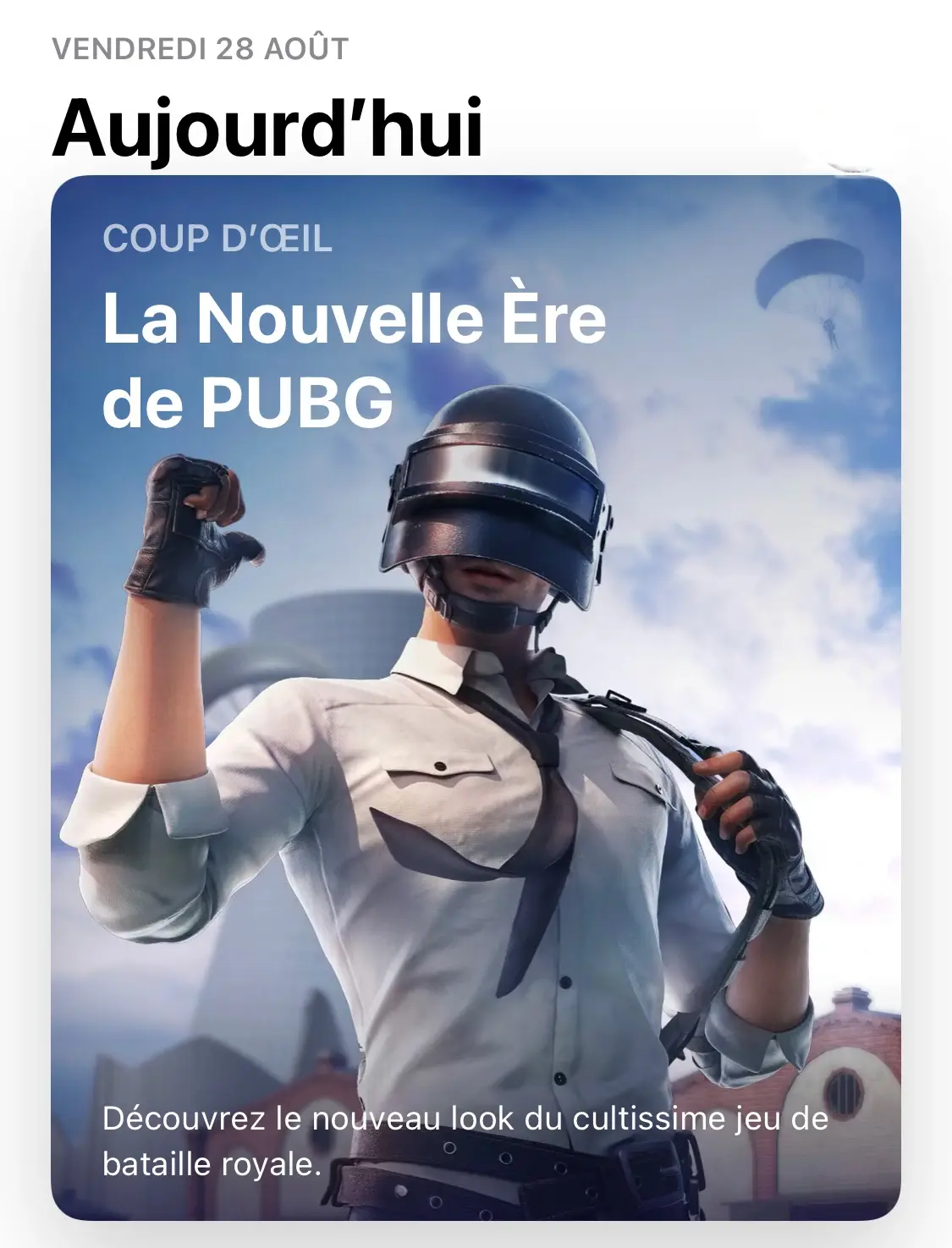 PUBG Mobile fait la une de l'App Store