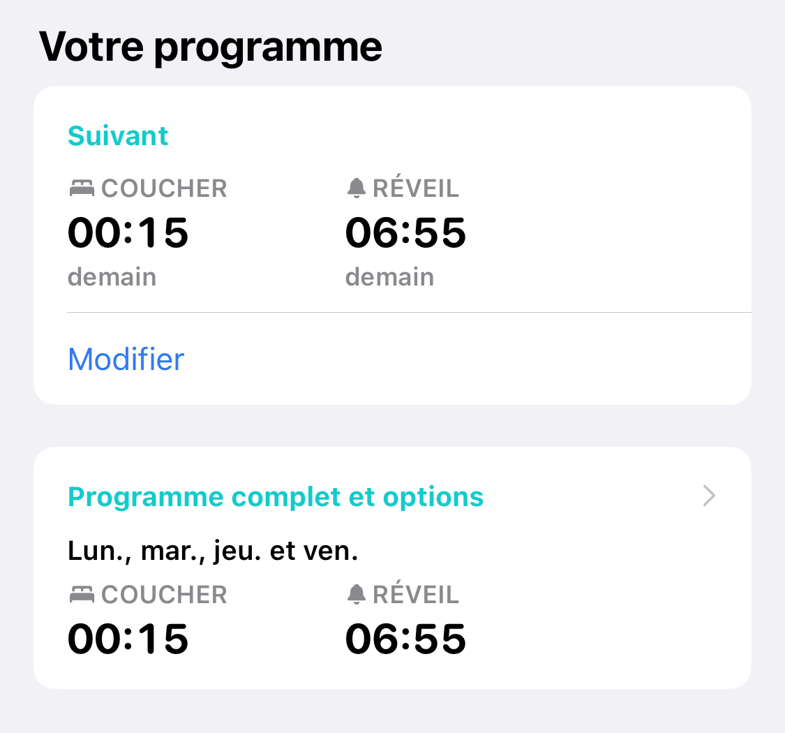 iOS 14 et watchOS 7 : comment configurer son Programme de Sommeil