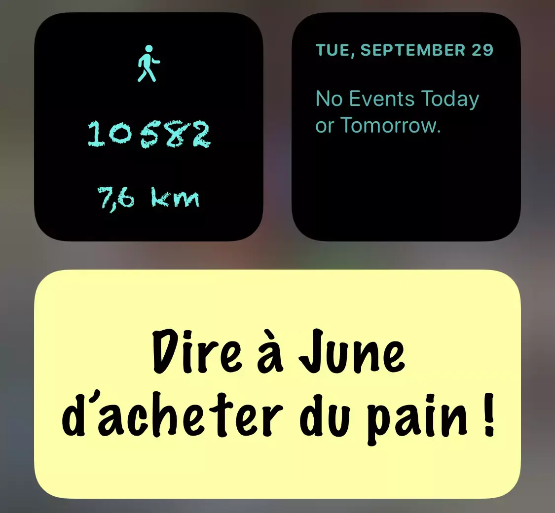 iOS14 : Sticky Widgets permet de coller des notes un peu partout sur l'écran d'accueil