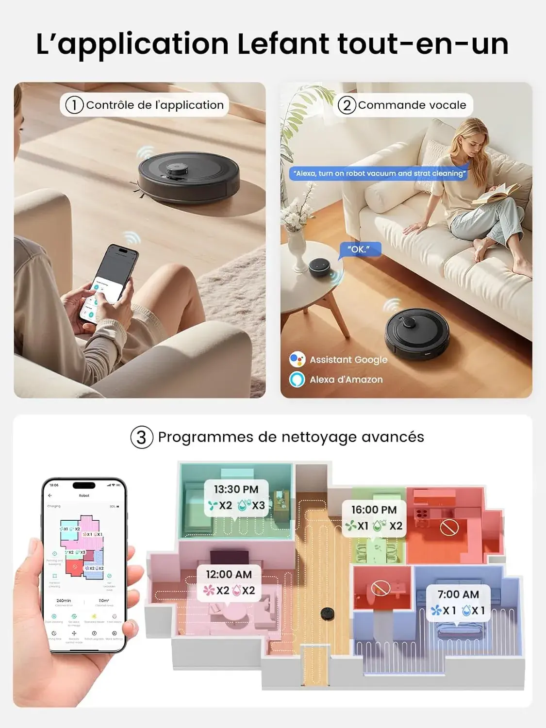 Le robot aspirateur-laveur Lefant M2 Plus en super promo pendant 15 jours