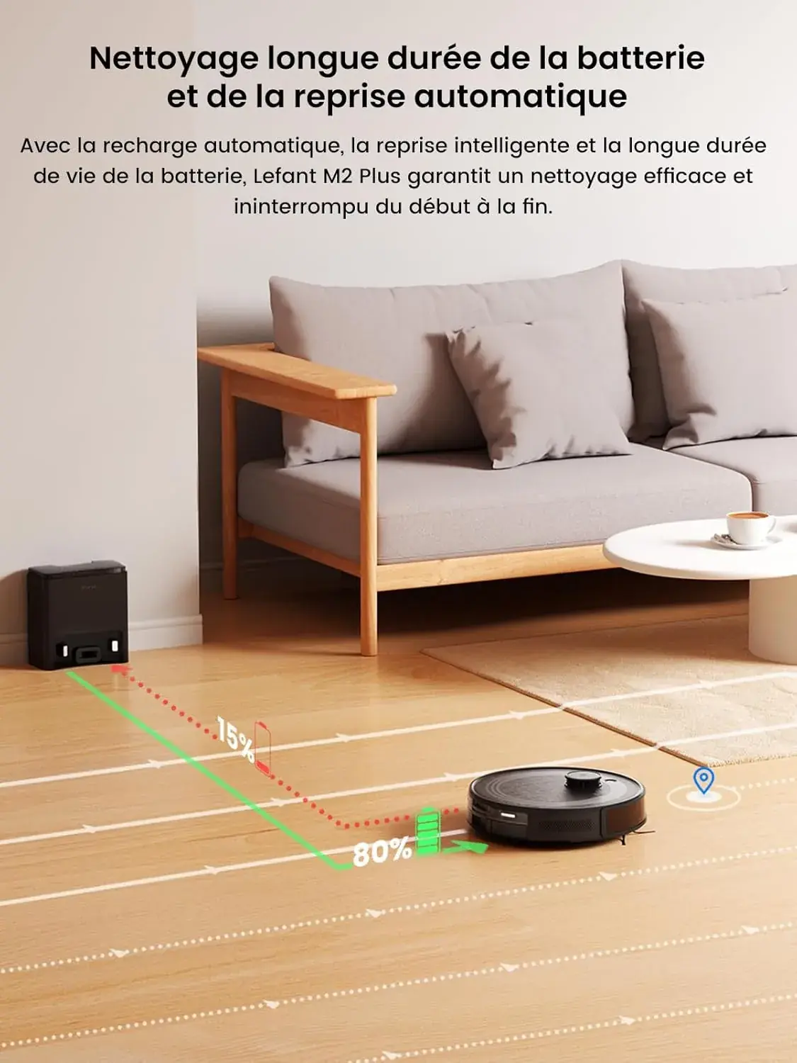 Le robot aspirateur-laveur Lefant M2 Plus en super promo pendant 15 jours