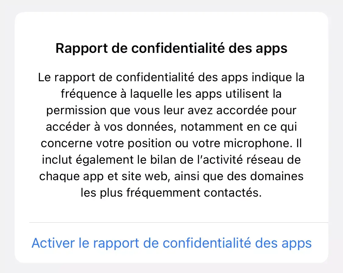 iOS 15.2 : rapport de confidentialité, fonctions d'urgence, Communication Safety (floutage des photos dans Messages)