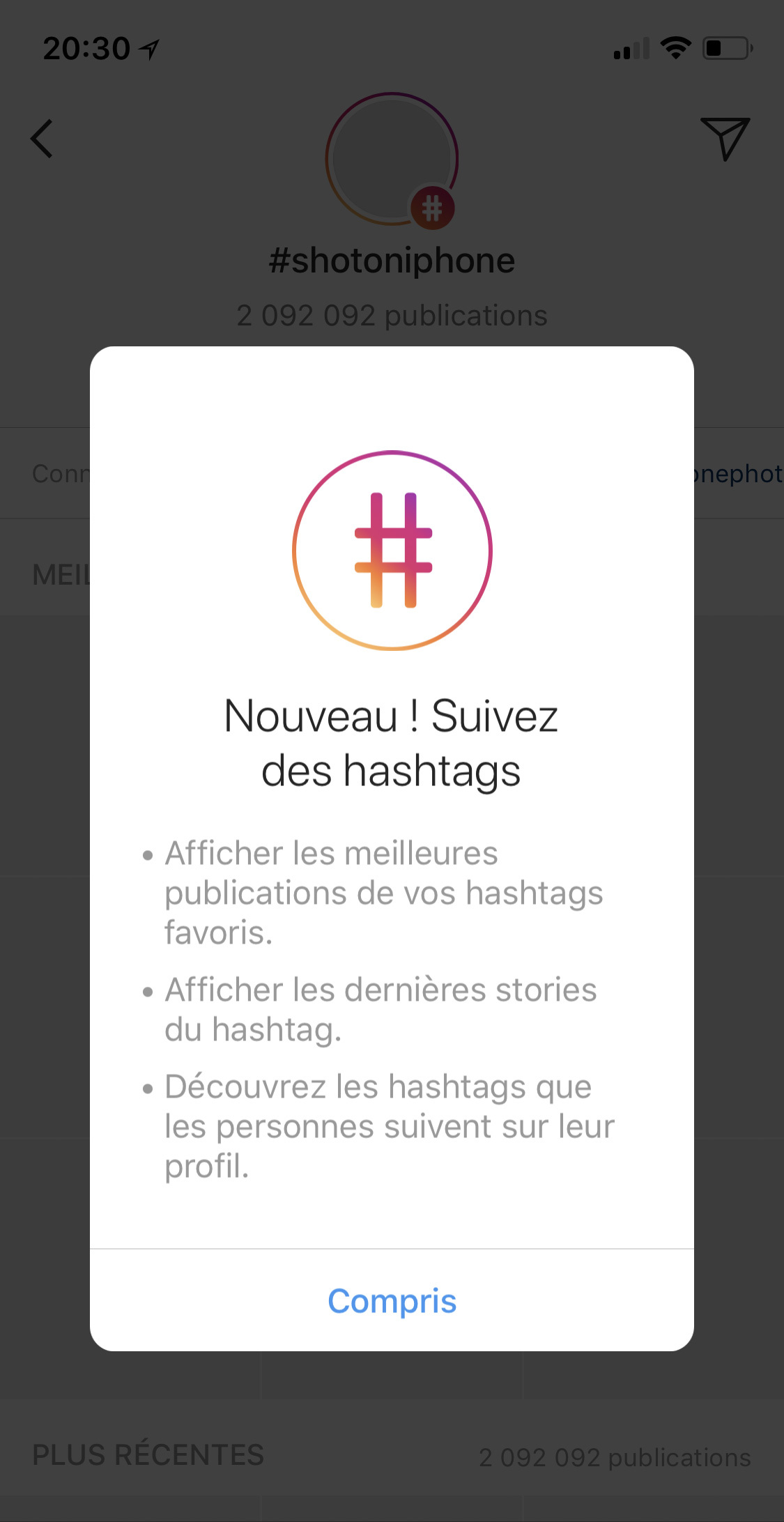 Instagram fait comme tout le monde et améliore la recherche via les hashtags