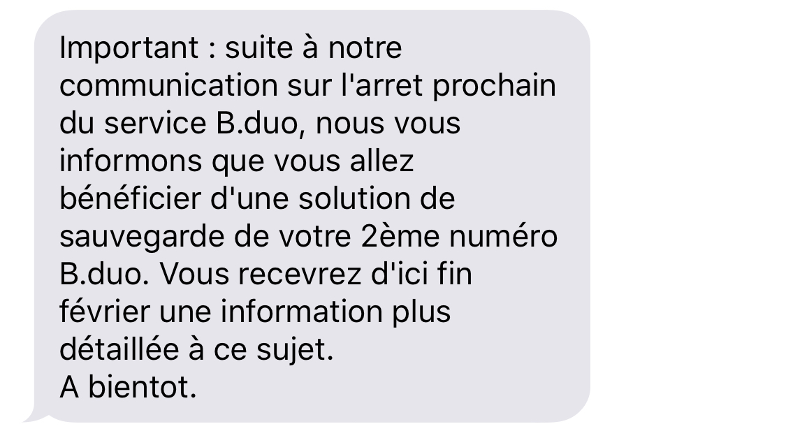 Les abonnés Bouygues Telecom vont conserver leur 2ème numéro B.duo. (mais comment ?)