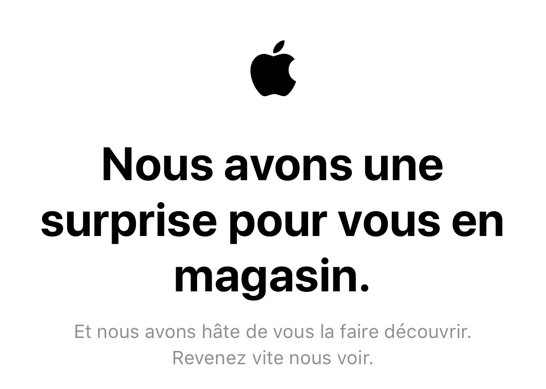 #keynote : l’Apple Store est fermé...