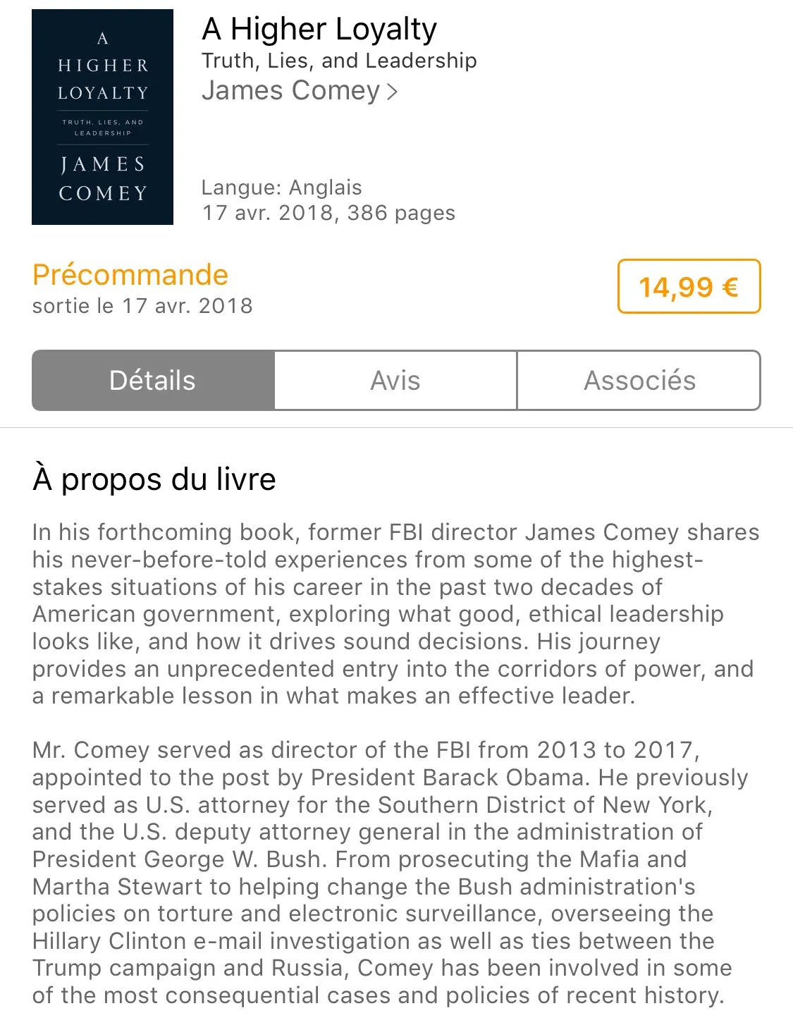 L'ex directeur du FBI rêve d'un "iOS fermé aux méchants" (mais ouvert aux fédéraux)