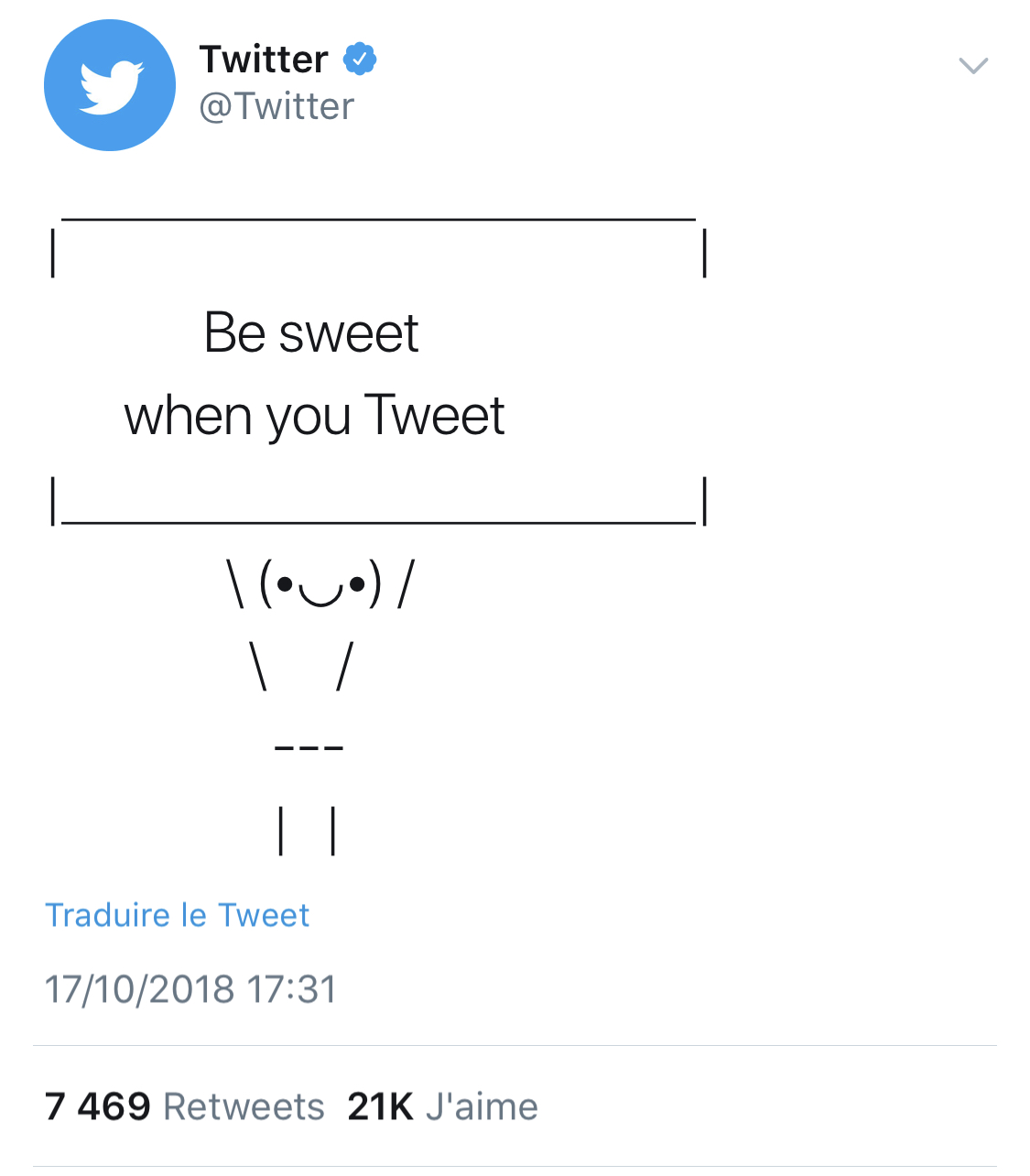 Le tweet qui dégénère (Be Sweet when you Tweet)