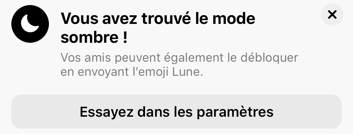 Facebook : un mode sombre se cache dans Messenger (à activer via un émoji)