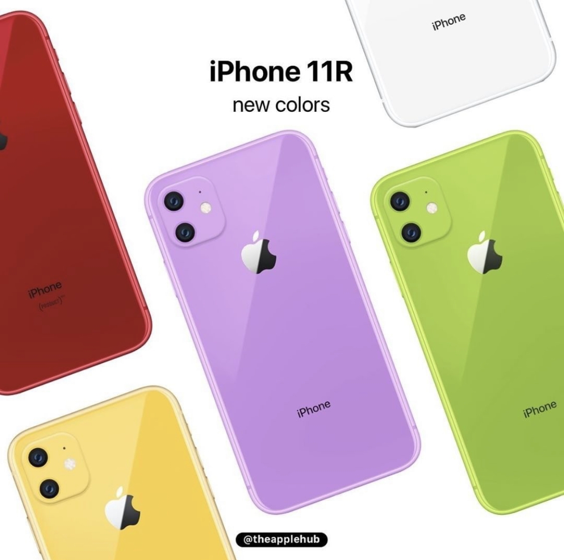 Concept : un iPhone XR lavande plutôt glamour et un vert flashy ou turquoise [photos]