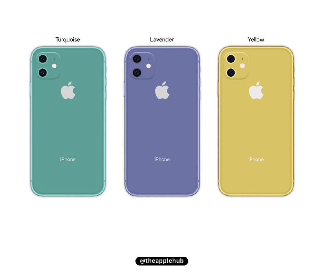 Concept : un iPhone XR lavande plutôt glamour et un vert flashy ou turquoise [photos]